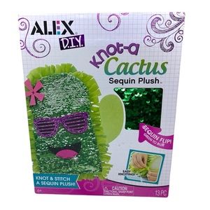ALEX DIY Knot-A-Cactus Sequin Plush Craft